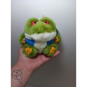 Purrfection by MJC Cushy Critter Frog ‘Jumper’ 1997 Toy Mini Plush 4”